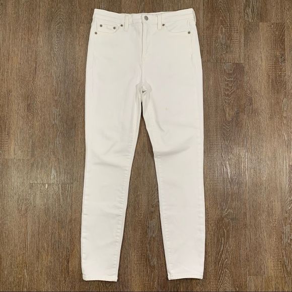 J. Crew Factory Denim - J. Crew White Skinny Jeans